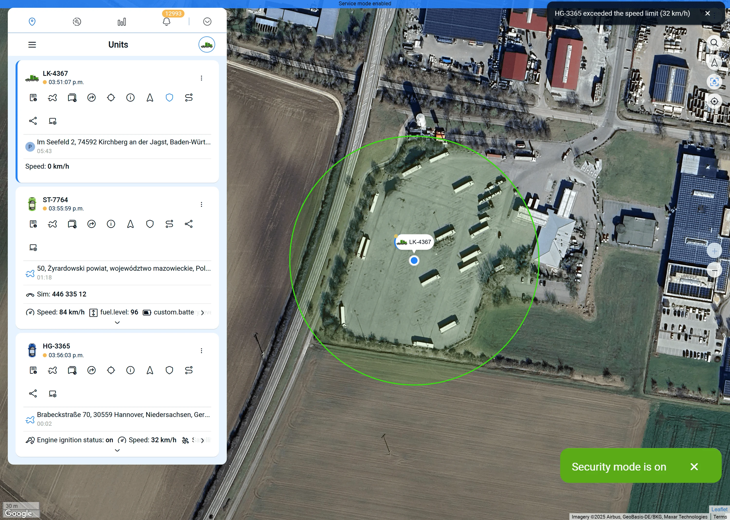 Security Mode Activated