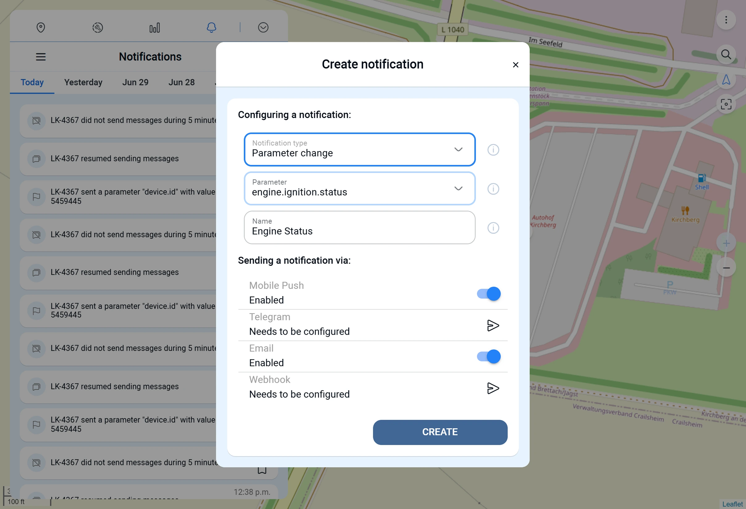 Parameter-based Notifications