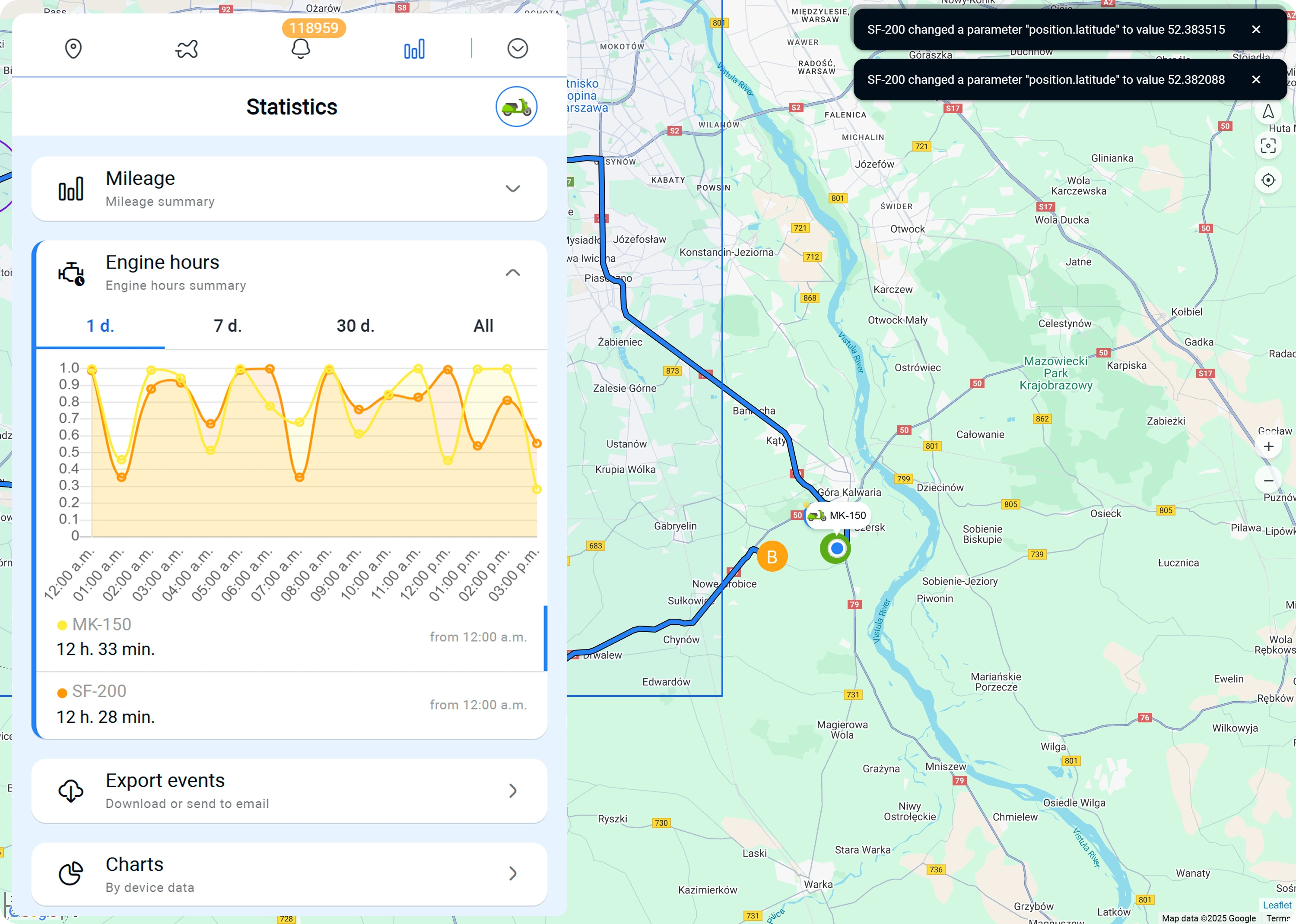 Engine Ignition Hours